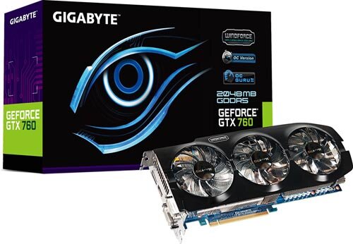GIGABYTE Выкатывает собственные GeForce GTX 760 WindForce 3X OC